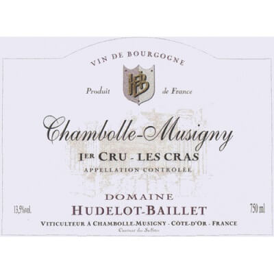 Hudelot-Baillet Chambolle-Musigny 1er Cru Les Cras 2022 (3x150cl)