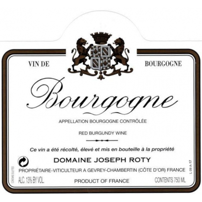 Joseph Roty Bourgogne Rouge 2019 (6x75cl)