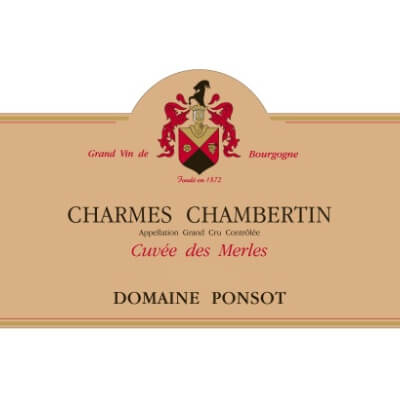 Ponsot Charmes-Chambertin Grand Cru Cuvee des Merles 2007 (1x75cl)