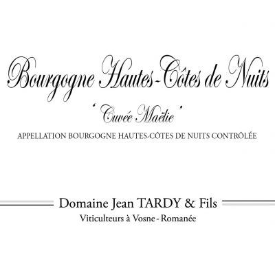Jean Tardy Bourgogne Hautes-Cotes-de-Nuits Cuvee Maelie 2016 (12x75cl)