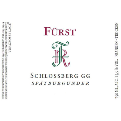 Rudolf Furst Schlossberg Spatburgunder GG 2022 (6x75cl)