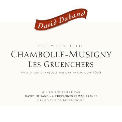 David Duband Chambolle-Musigny 1er Cru Les Gruenchers 2019 (6x75cl)