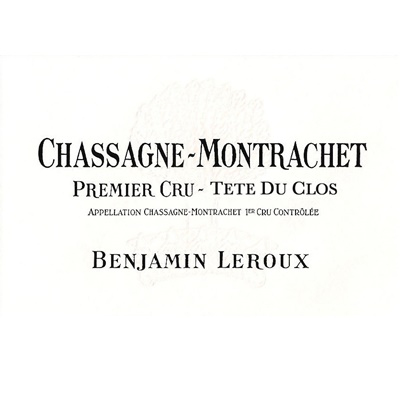 Benjamin Leroux Chassagne-Montrachet 1er Cru Tete du Clos 2017 (6x75cl)