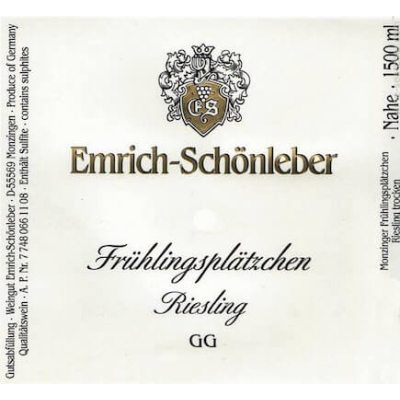 Emrich Schonleber Monzinger Fruhlingsplatzchen Riesling GG 2020 (3x150cl)