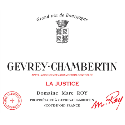 Marc Roy Gevrey-Chambertin La Justice 2018 (6x75cl)