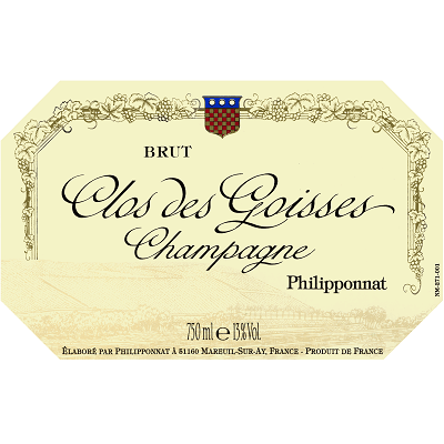 Philipponnat Clos des Goisses Brut 2013 (6x75cl)