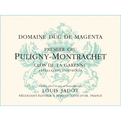Louis Jadot (Duc Magenta) Puligny-Montrachet 1er Cru Clos de la Garenne 2022 (3x75cl)