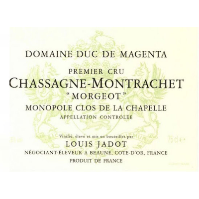 Louis Jadot (Duc de Magenta) Chassagne-Montrachet 1er Cru Morgeot Clos de la Chapelle 2019 (6x75cl)