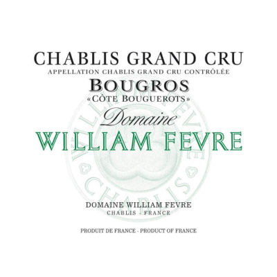 William Fevre Chablis Grand Cru Bougros Cote Bouguerots 2022 (3x75cl)