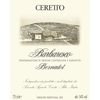 Ceretto Barbaresco Bernardot 2015 (6x75cl)