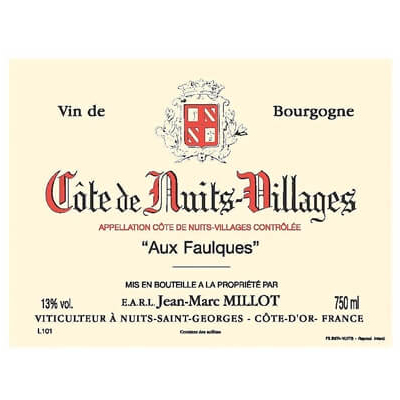 Jean-Marc Millot Cote-de-Nuits Villages Aux Faulques 2021 (6x75cl)