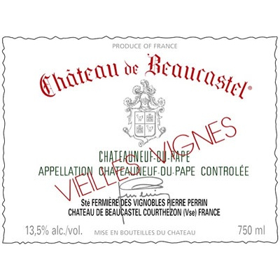 Beaucastel Chateauneuf-du-Pape Blanc Roussanne VV 2009 (6x75cl)