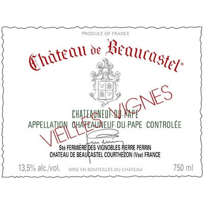 Beaucastel Chateauneuf-du-Pape Blanc Roussanne VV 2016 (1x75cl)