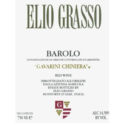 Elio Grasso Barolo Gavarini Chiniera 2018 (6x75cl)
