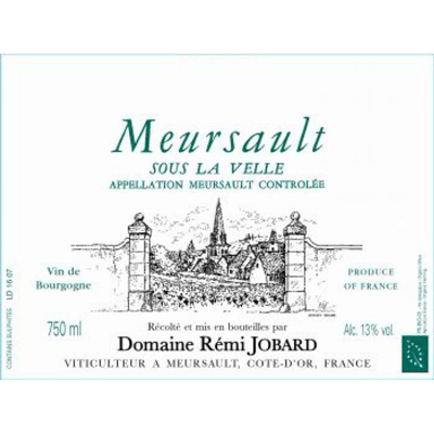 Remi Jobard Meursault Sous la Velle 2020 (6x75cl)