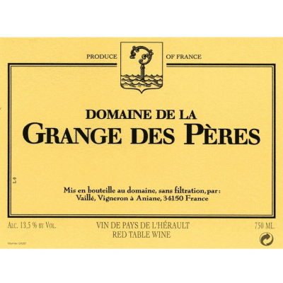 Domaine de la Grange Des Peres Vin de Pays de L'Herault 2017 (6x75cl)