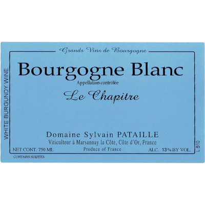 Sylvain Pataille Bourgogne Chapitre Blanc 2020 (1x75cl)