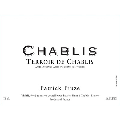 Patrick Piuze Chablis Terroir de Chablis 2019 (12x75cl)