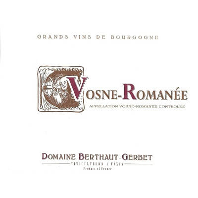 Berthaut-Gerbet Vosne-Romanee 2023 (6x75cl)