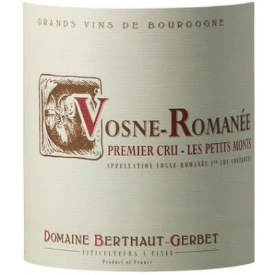 Berthaut Vosne-Romanee 1er Cru Les Petits Monts 2022 (6x75cl)