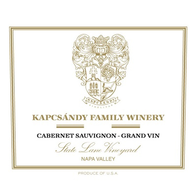 Kapcsandy Cabernet Sauvignon Grand Vin State Lane 2013 (3x75cl)