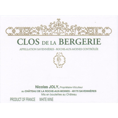 Nicolas Joly Savennieres-Roche-aux-Moines Clos de la Bergerie 2013 (6x75cl)