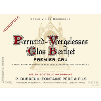 Dubreuil Fontaine Pernand-Vergelesses 1er Cru Berthet 2020 (12x75cl)