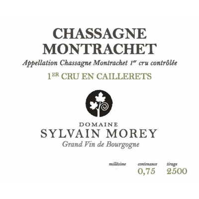 Sylvain Morey Chassagne-Montrachet 1er Cru En Caillerets 2021 (6x75cl)