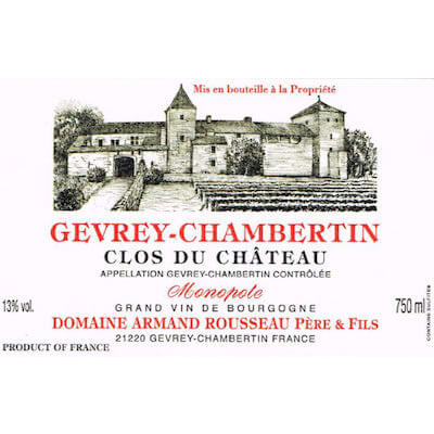 Armand Rousseau Gevrey-Chambertin Clos du Chateau 2015 (3x75cl)
