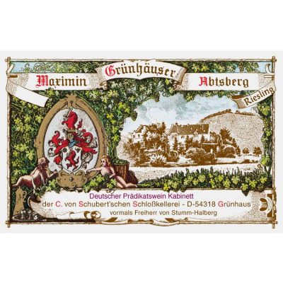 Von Schubert Maximin Grunhauser Abtsberg Riesling Kabinett Auktion 2020 (6x75cl)