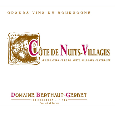 Berthaut Cote de Nuits Villages 2022 (12x75cl)