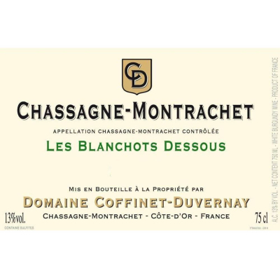 Coffinet-Duvernay Chassagne Montrachet Blanchots Dessous 2022 (6x75cl)