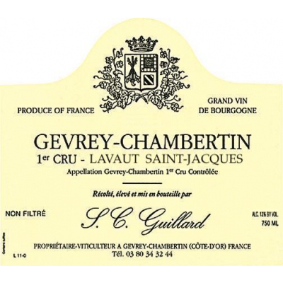 Guillard Gevrey-Chambertin 1er Cru Lavaut Saint-Jacques 2018 (6x75cl)