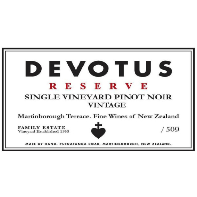 Devotus Pinot Noir Reserve Single Vineyard 2018 (6x75cl)