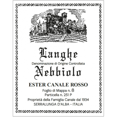 Giovanni Rosso Langhe Nebbiolo Vigna Rionda Ester Canale Rosso 2019 (6x75cl)