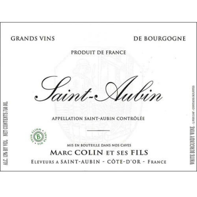Marc Colin & Fils Saint-Aubin Cuvee Luce 2022 (1x75cl)