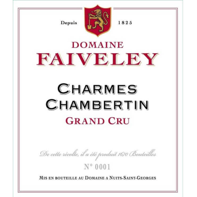 Domaine Faiveley Charmes-Chambertin Grand Cru 2021 (2x75cl)