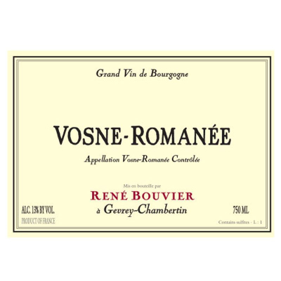 Rene Bouvier Vosne Romanee 2019 (6x75cl)