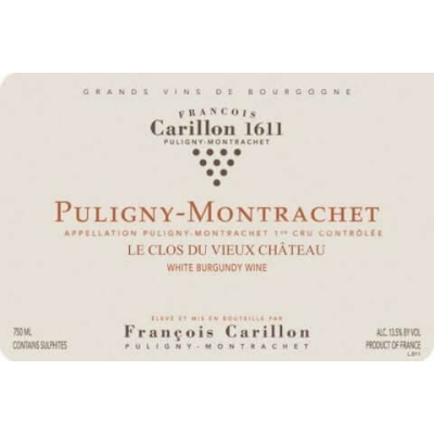 Francois Carillon Puligny-Montrachet Le Clos du Vieux Chateau 2020 (12x75cl)