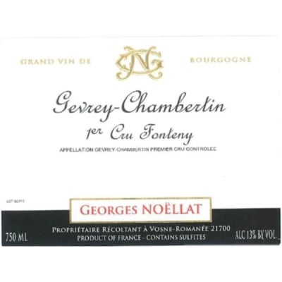 Georges Noellat (Maxime Cheurlin) Gevrey Chambertin 1er Cru Fonteny 2019 (6x75cl)