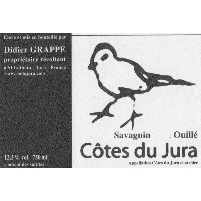 Didier Grappe Cotes Jura Savagnin 2020 (6x75cl)