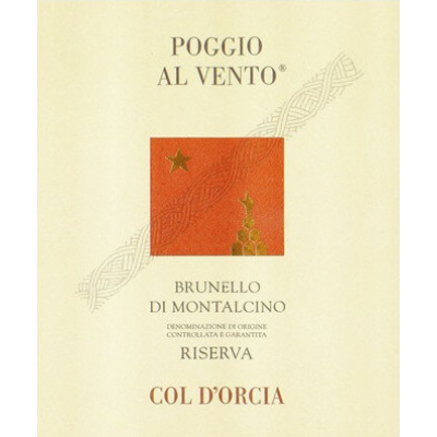 Col d'Orcia Brunello Montalcino Riserva Poggio Vento 1990 (6x75cl)
