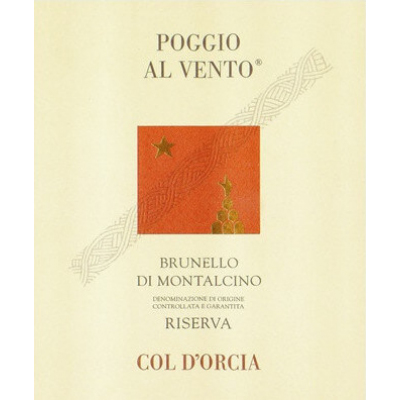 Col d'Orcia Brunello Montalcino Riserva Poggio Vento 2015 (6x75cl)
