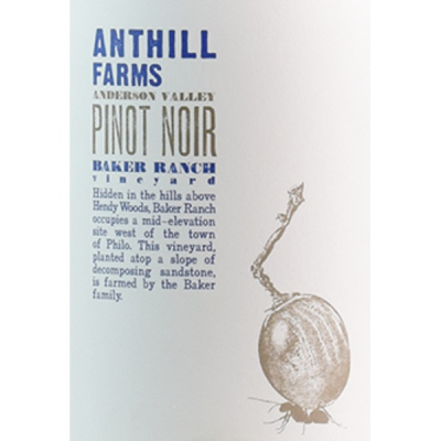 Anthill Farms Baker Ranch Pinot Noir 2018 (12x75cl)