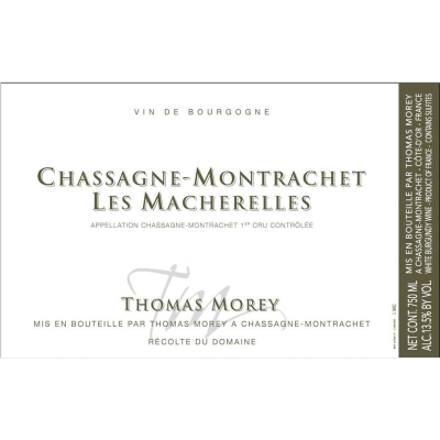 Thomas Morey Chassagne-Montrachet 1er Cru Les Macherelles Blanc 2021 (6x75cl)