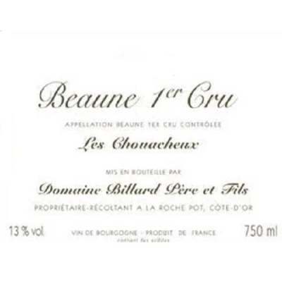 Billard Pere et Fils Beaunes 1er Cru Chouacheux 2016 (6x75cl)