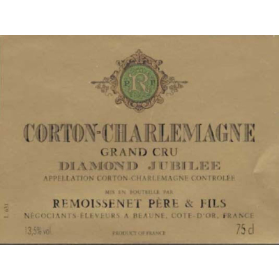 Remoissenet Corton Charlemagne Grand Cru Diamond Jubilee 2017 (3x150cl)