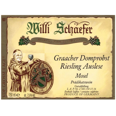 Willi Schaefer Graacher Domprobst Riesling Auslese Auktion 2009 (1x75cl)