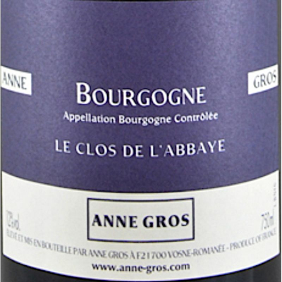 Anne Gros Bourgogne Rouge Clos de l'Abbaye 2016 (6x75cl)
