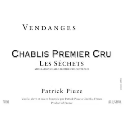 Patrick Piuze Chablis 1er Cru Sechets 2017 (6x75cl)